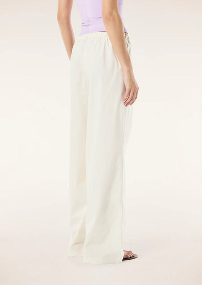 Ace Cotton Poplin Pants - Whisper White