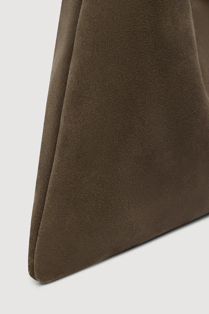 Willow Suede Hobo Bag - Bark