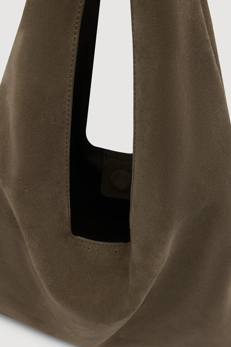 Willow Suede Hobo Bag - Bark