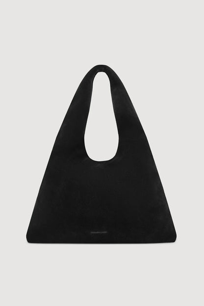 Willow Suede Hobo Bag - Black