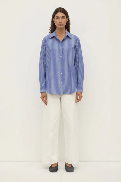 Anais Stripe LS Shirt - Blue/White Stripe
