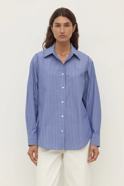 Anais Stripe LS Shirt - Blue/White Stripe