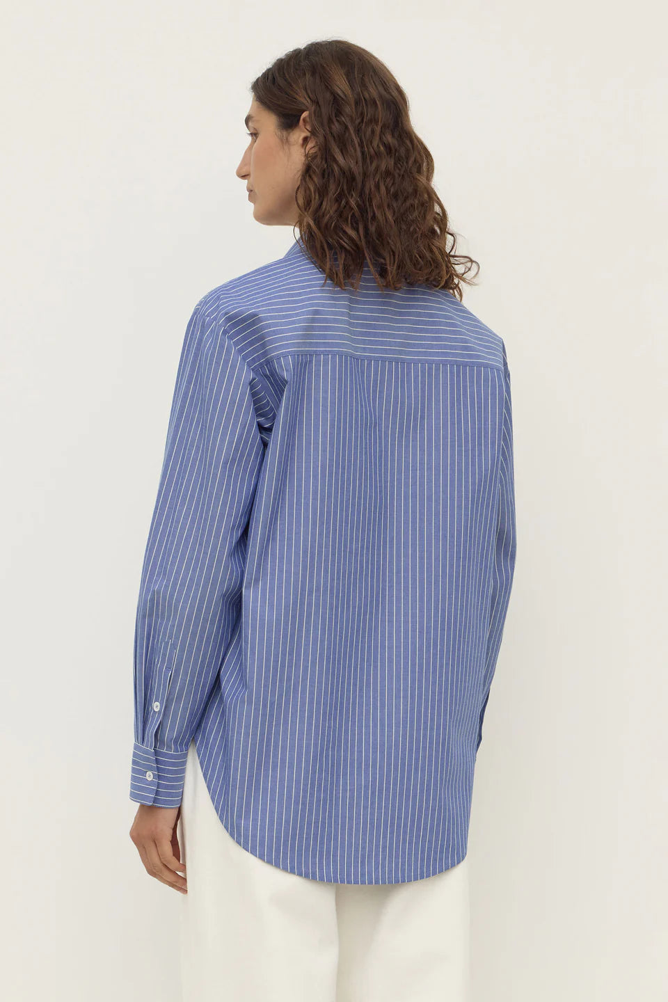 Anais Stripe LS Shirt - Blue/White Stripe