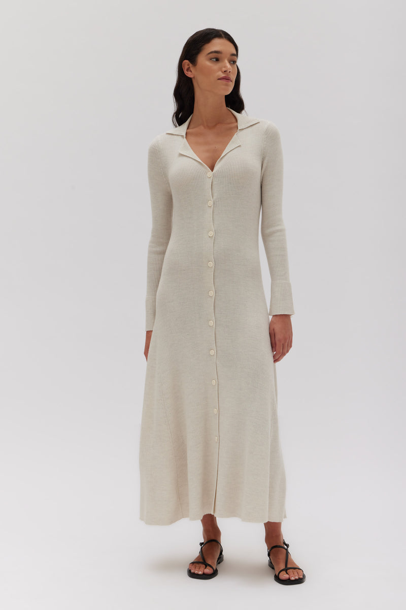 Anala Knit Dress - Cream