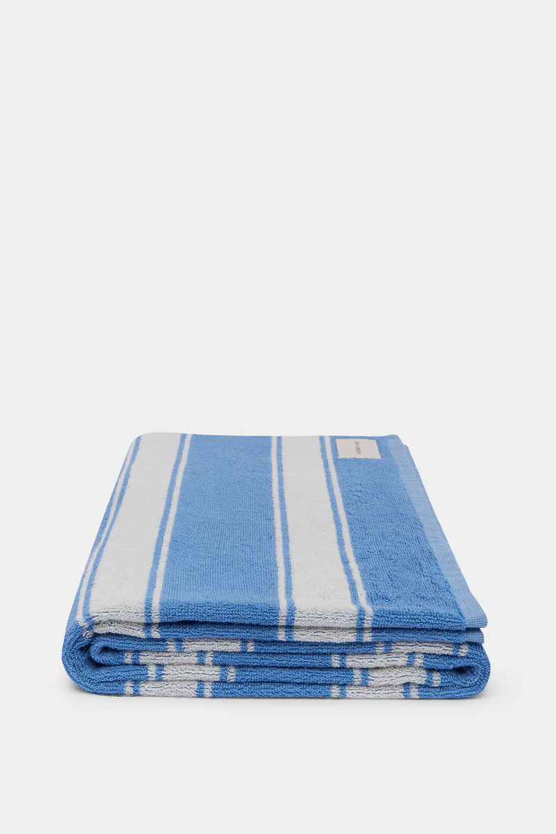 Beach Towel - True Navy/Cream Stripe