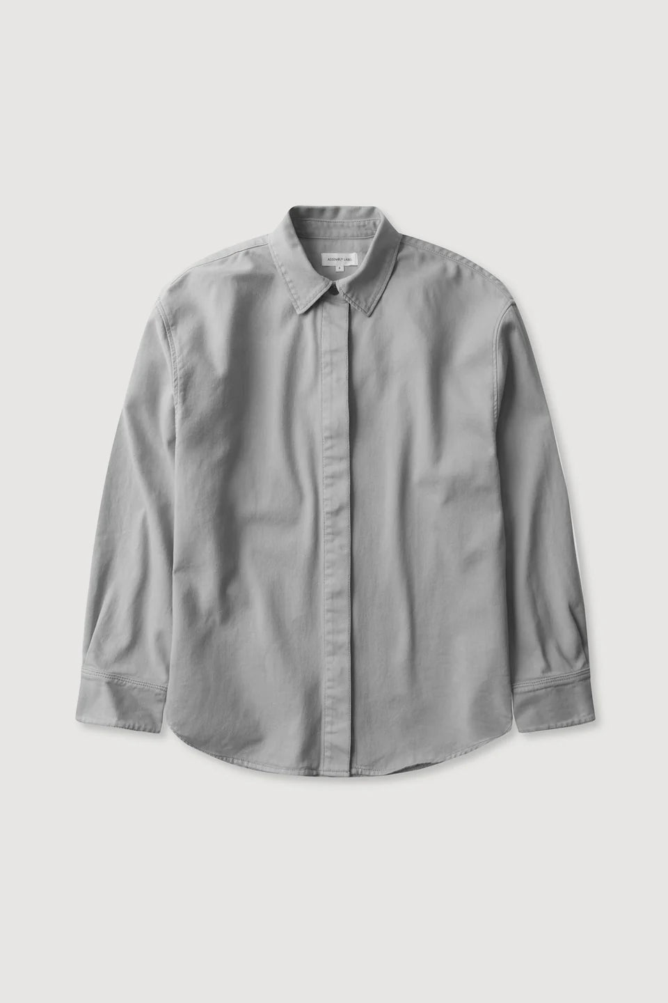 Emilia Denim Overshirt - Light Grey