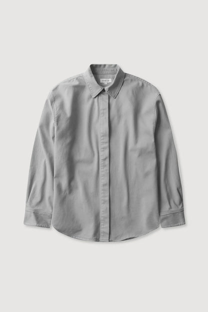 Emilia Denim Overshirt - Light Grey