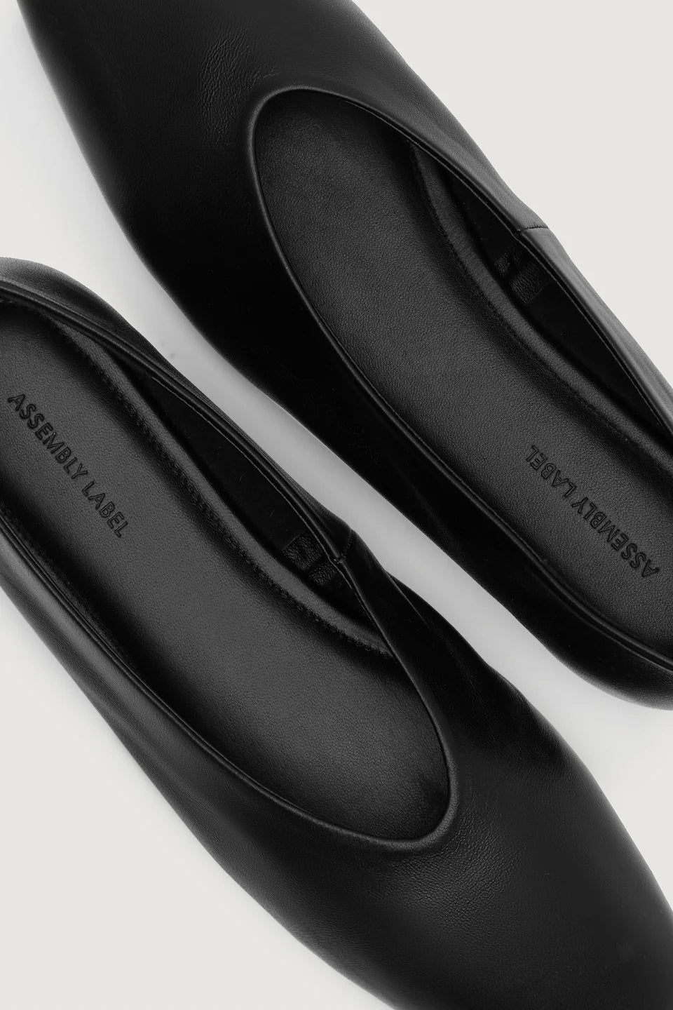 Andrea Leather Ballet Flat - Black