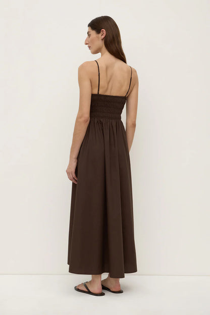 Aubrey Rouched Dress - Ganache