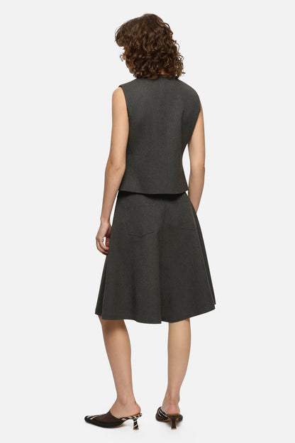 Jasmine Vest - Charcoal