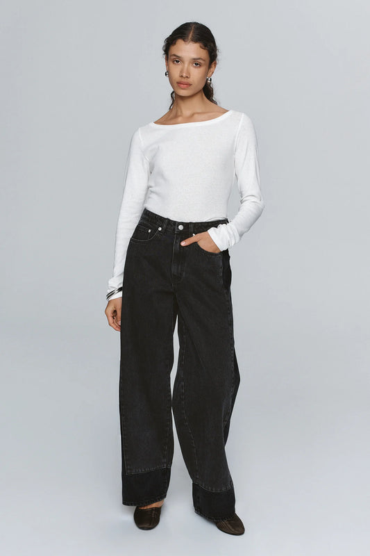 Border Jean - Black Washed