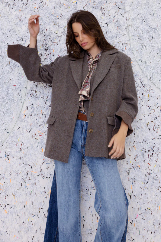 Bagsy Jacket - Denim Tweed