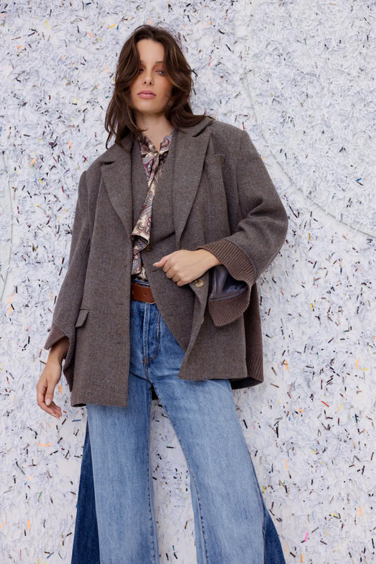 Bagsy Jacket - Denim Tweed