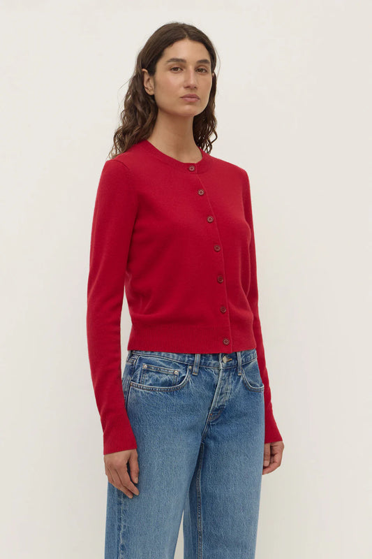 Benny Knit Cardigan - Mulberry