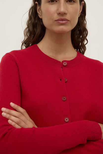 Benny Knit Cardigan - Mulberry