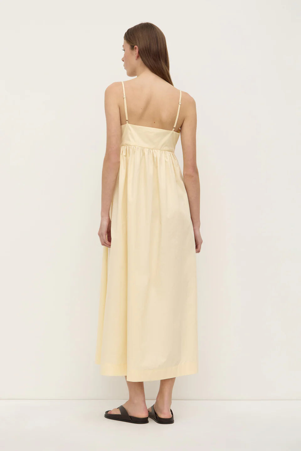 Bronte Poplin Midi Dress - Sorbet
