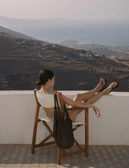 Crochet Tote - Coffee