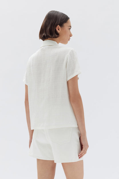 Calliope Short Sleeve Shirt  - White