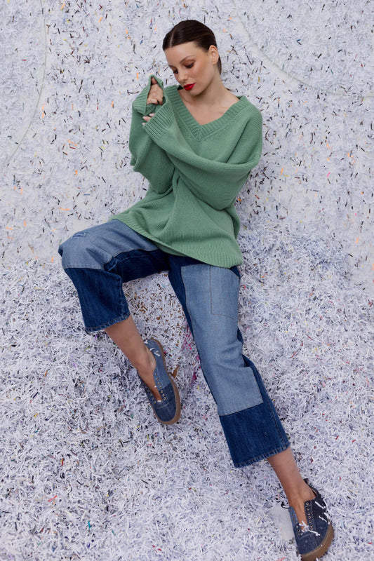 Cradle Knit - Green Apple