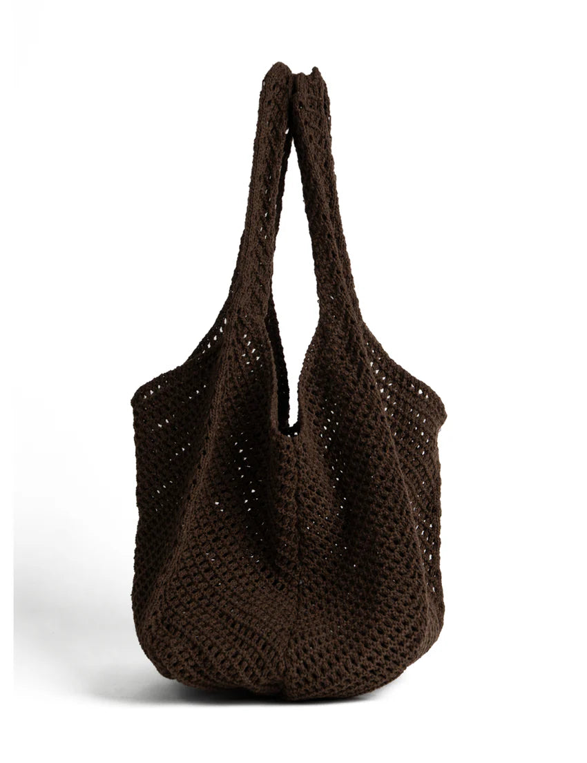 Crochet Tote - Coffee