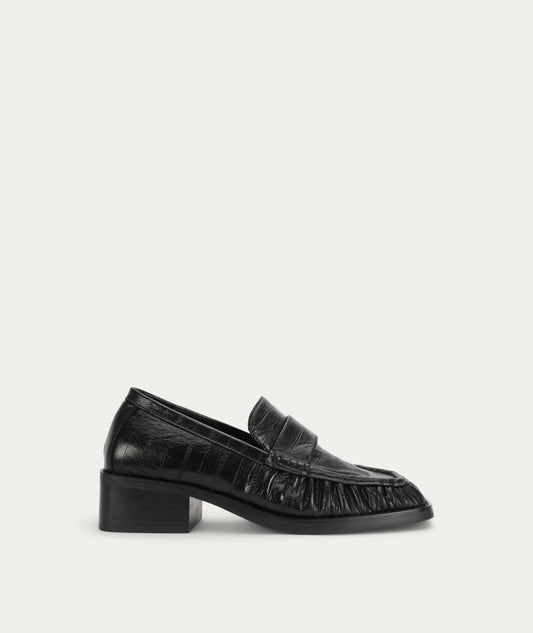 Butterfield Loafer - Black Croc