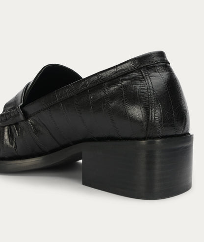 Butterfield Loafer - Black Croc