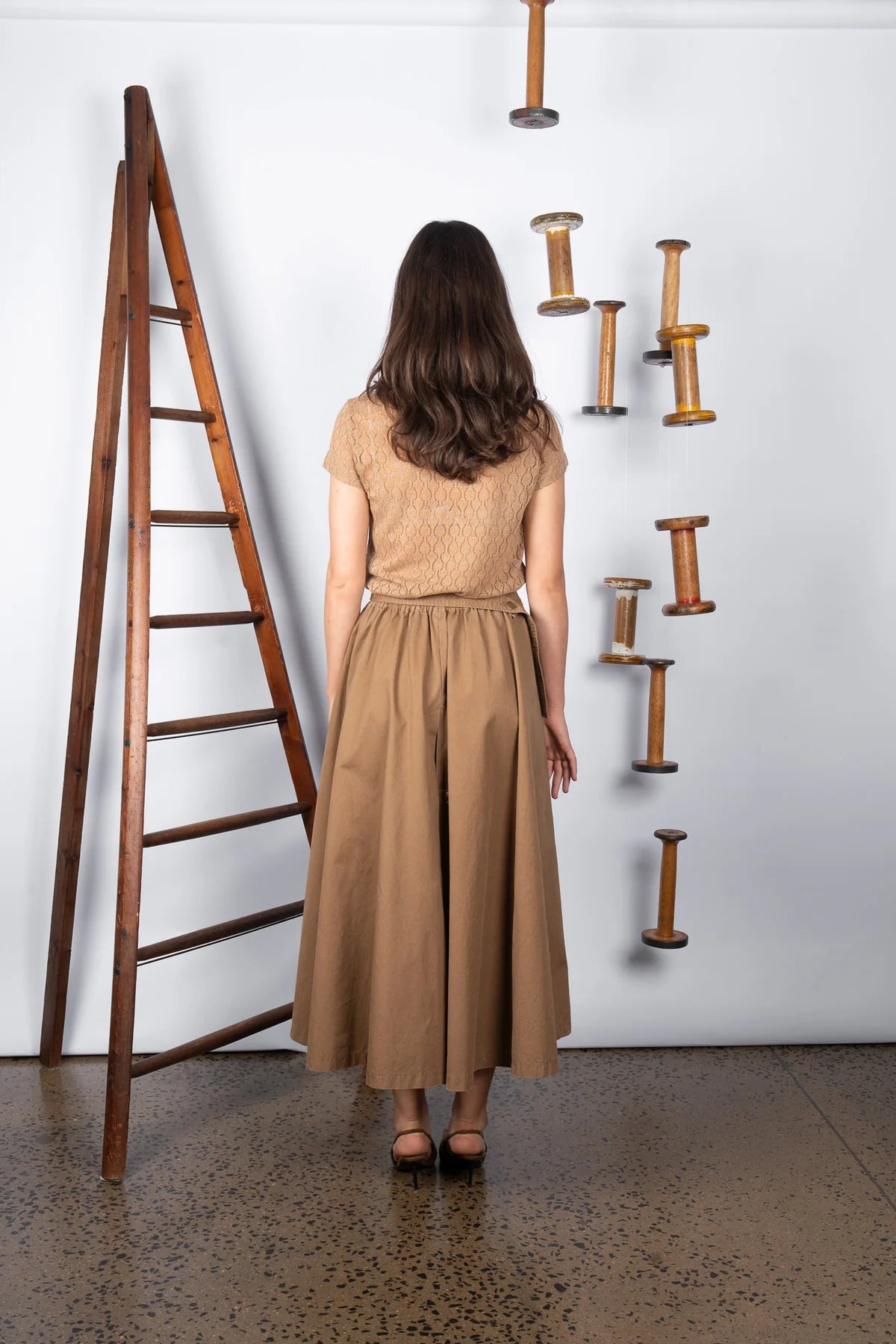 Bumper Skirt - Tan Washed