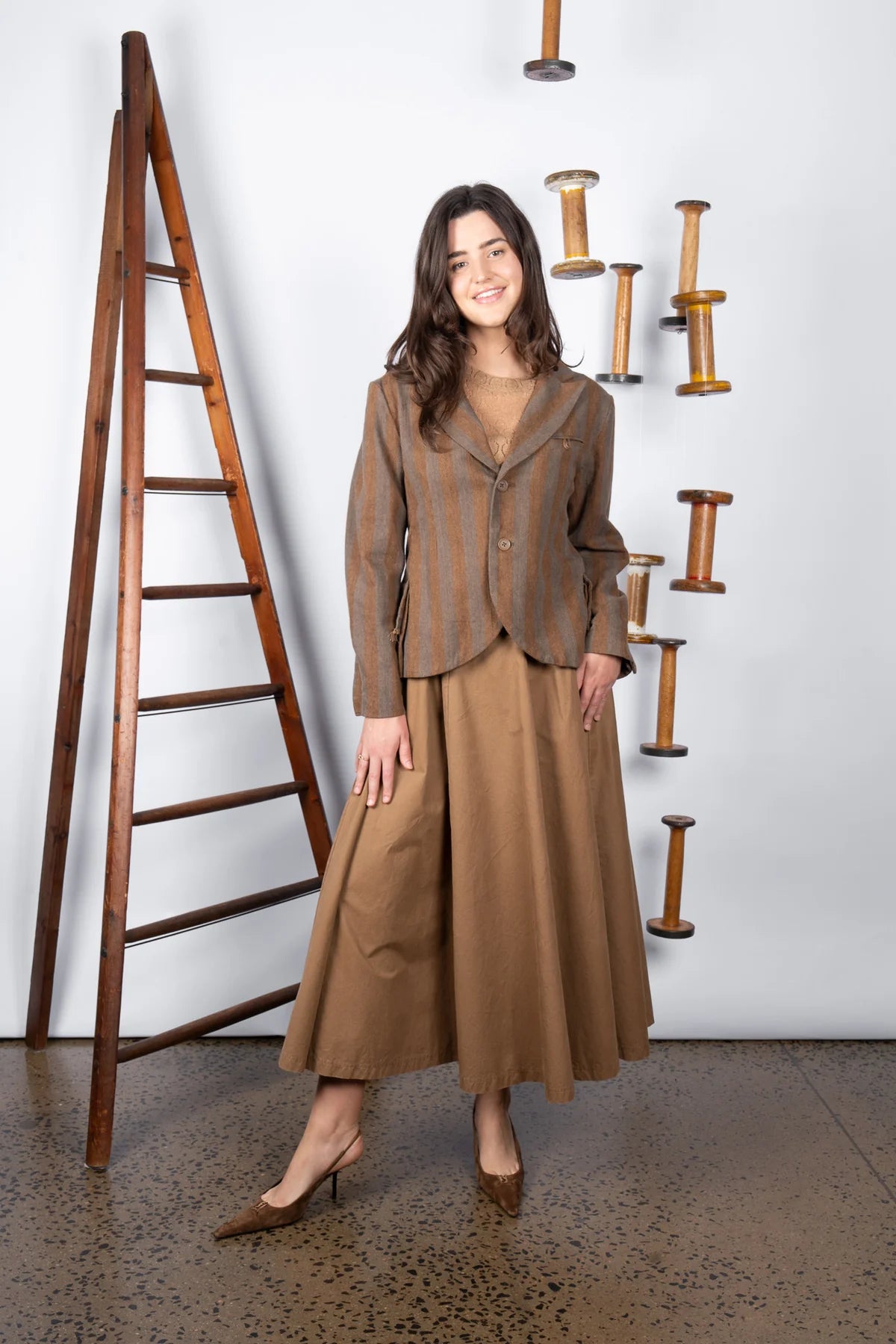 Bumper Skirt - Tan Washed