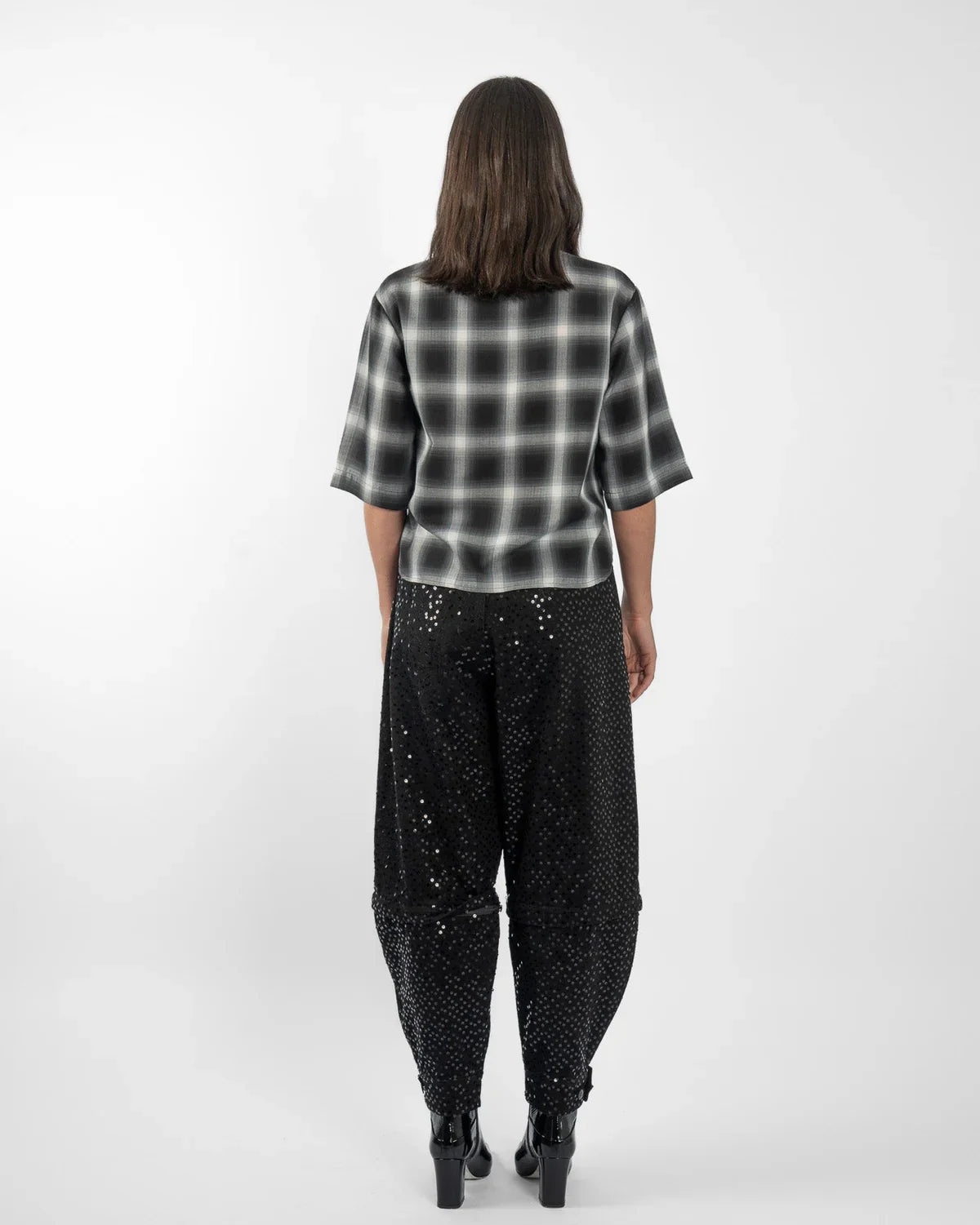 M.A. Dainty Trucker - Black Sequins