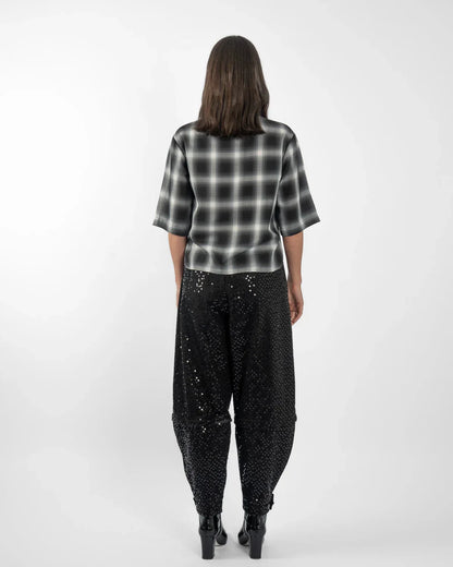 M.A. Dainty Trucker - Black Sequins