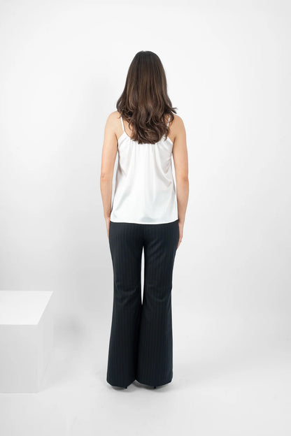 Tambourine Silk Cami - White