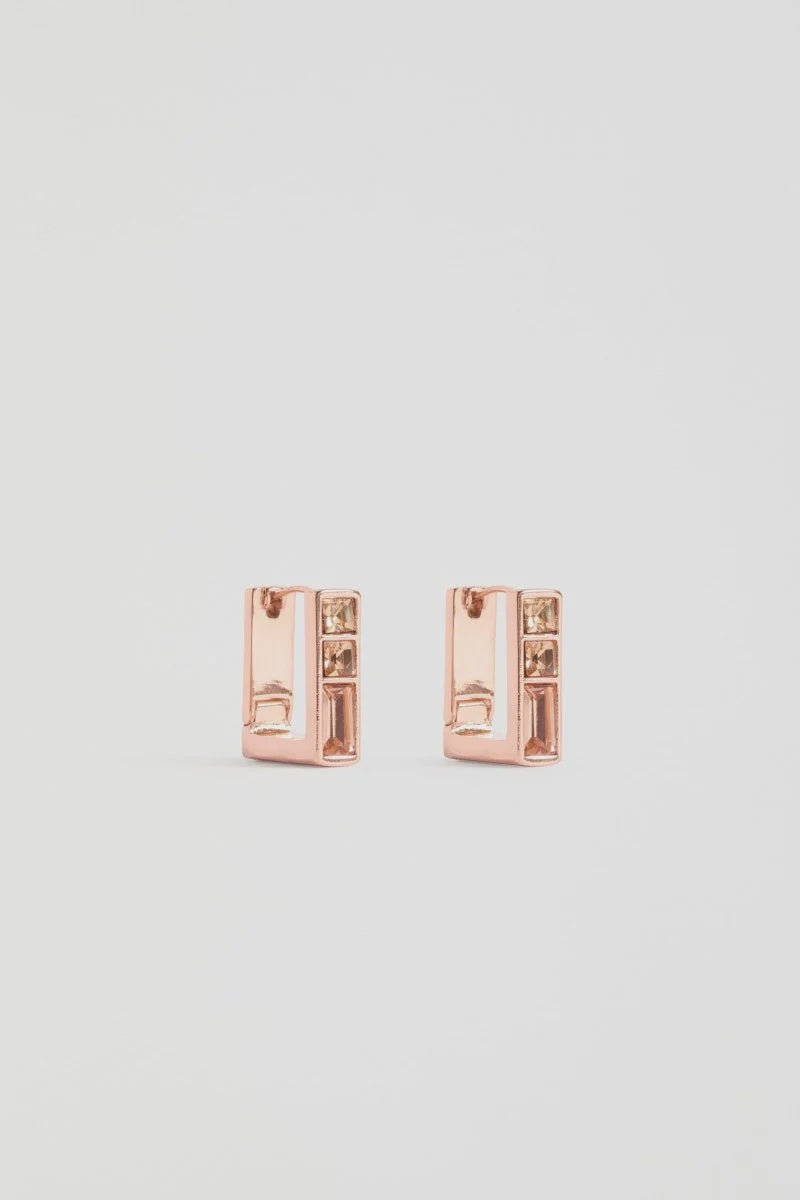 Jilsa Small Hoop Earring - Rose Gold