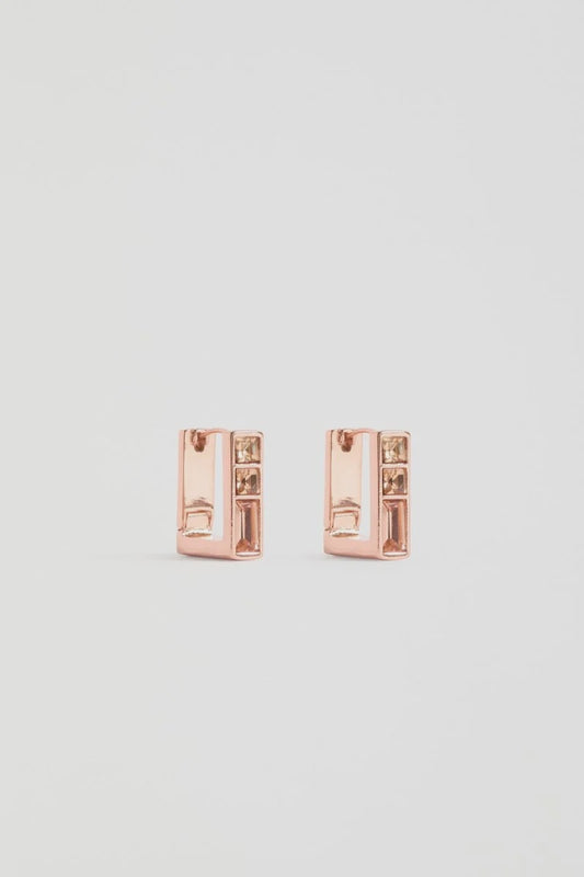 Jilsa Small Hoop Earring - Rose Gold