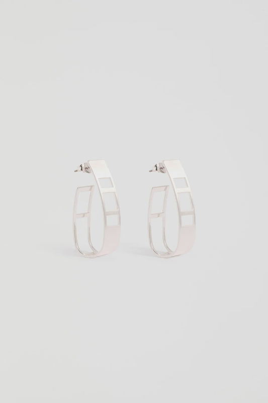 Skeni Earring - Silver