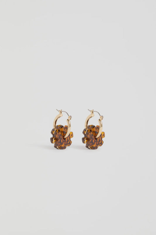 Flakrin Hoop Earring - Tortoiseshell