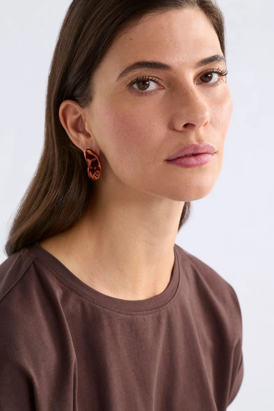 Atur Stud Earring - Espresso