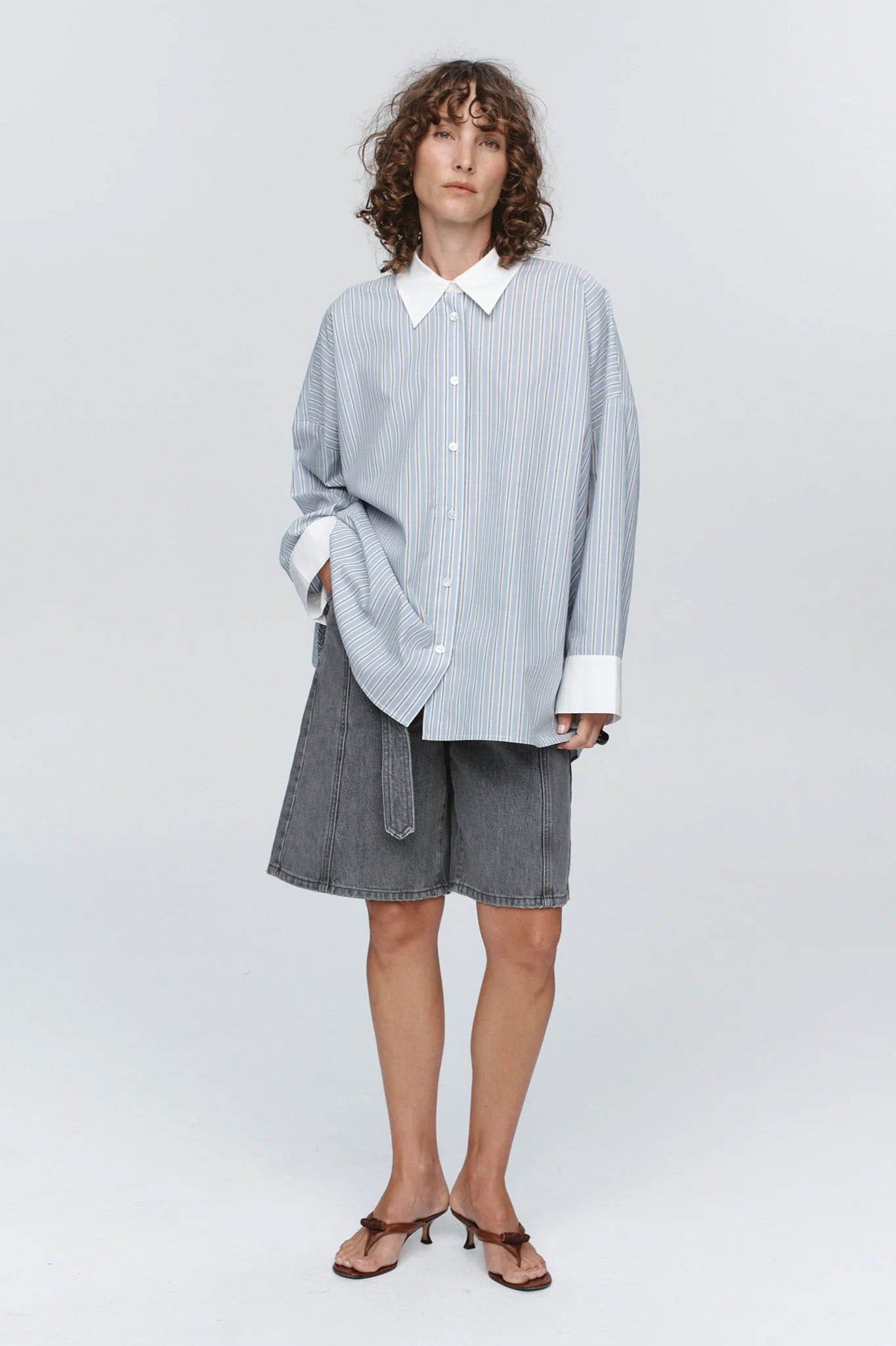 Edie Shirt - Bleu Stripe