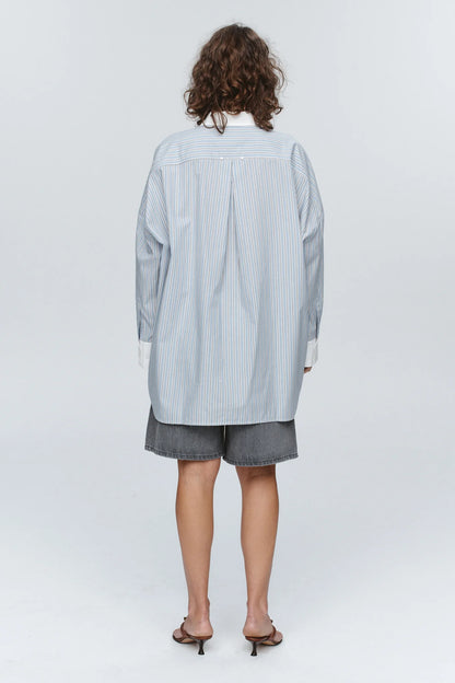 Edie Shirt - Bleu Stripe