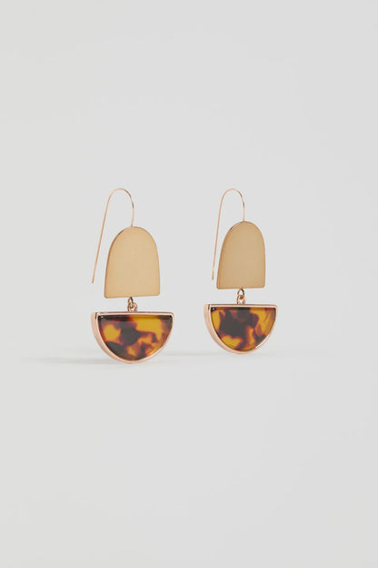 Heran Hook Earring - Tortoiseshell