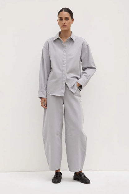 Emilia Denim Overshirt - Light Grey