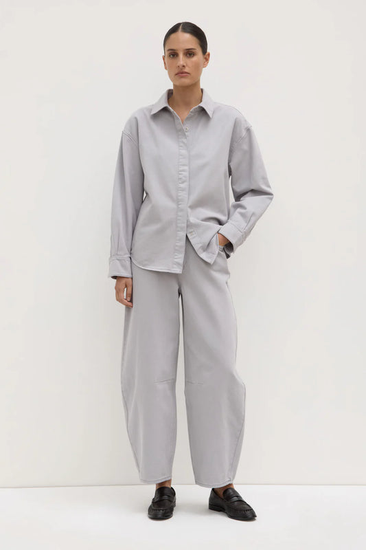 Emilia Denim Overshirt - Light Grey