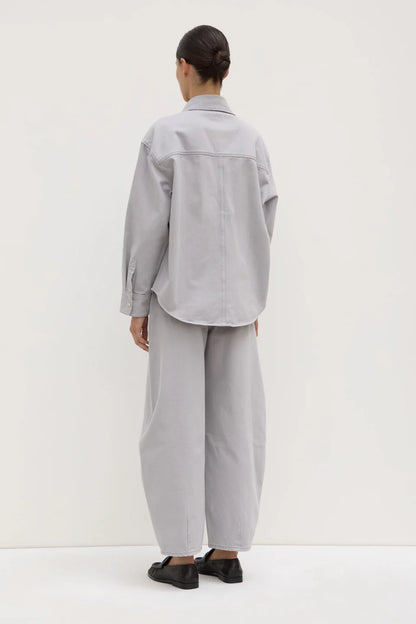 Emilia Denim Overshirt - Light Grey