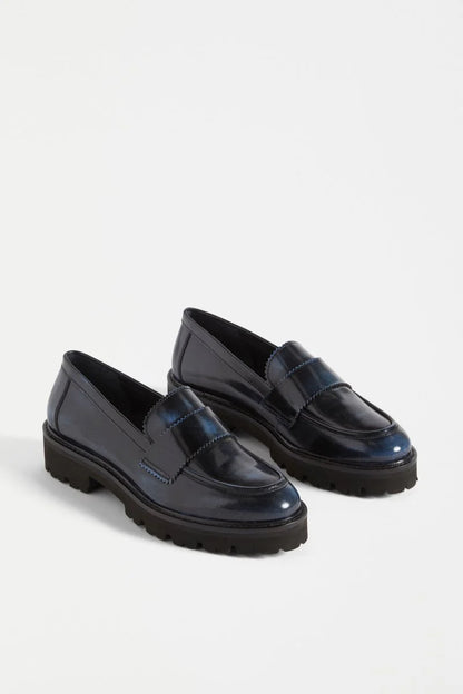 Tirstta Platform Loafer - Dark Navy