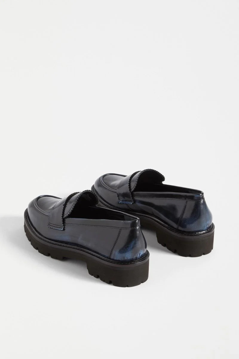 Tirstta Platform Loafer - Dark Navy