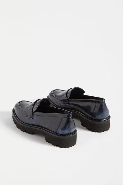 Tirstta Platform Loafer - Dark Navy