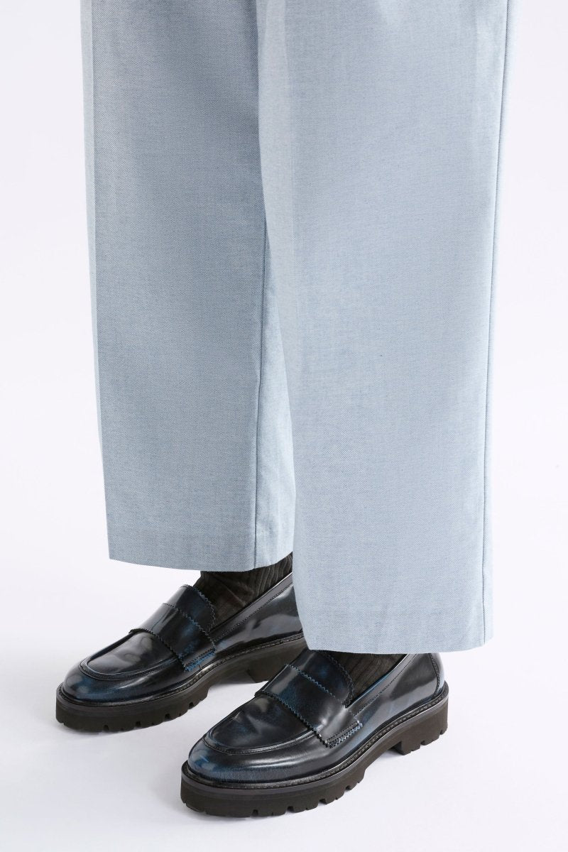 Tirstta Platform Loafer - Dark Navy