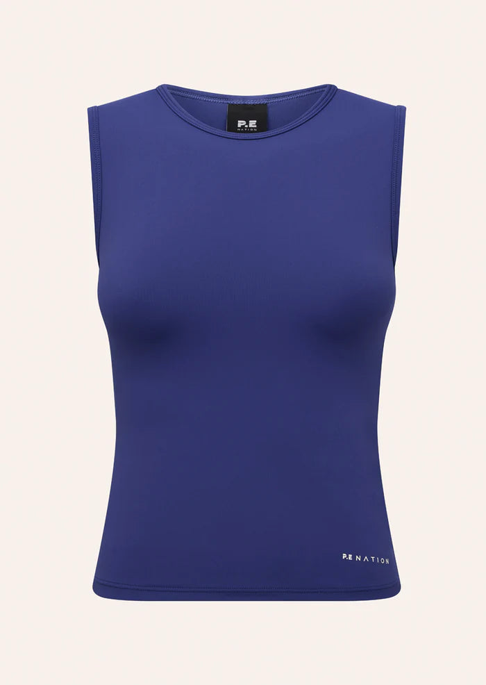 Foundation Muscle Tank - Bright Navy
