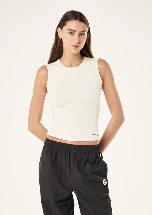 Foundation Muscle Tank - Whisper White Cream