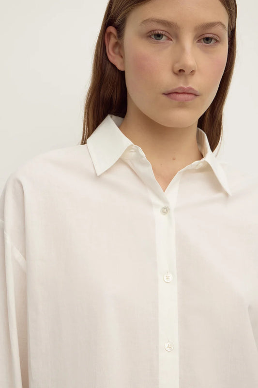 Frankie Cotton LS Shirt - White