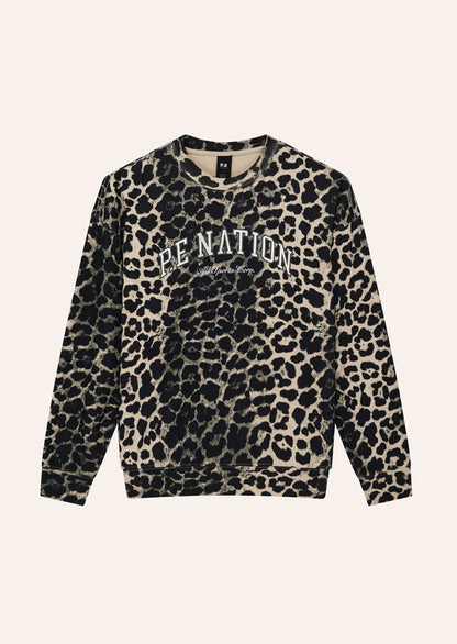 Heritage Sweat - Leopard Print Multi